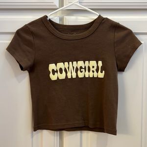 Brandy Melville Cowgirl baby tee